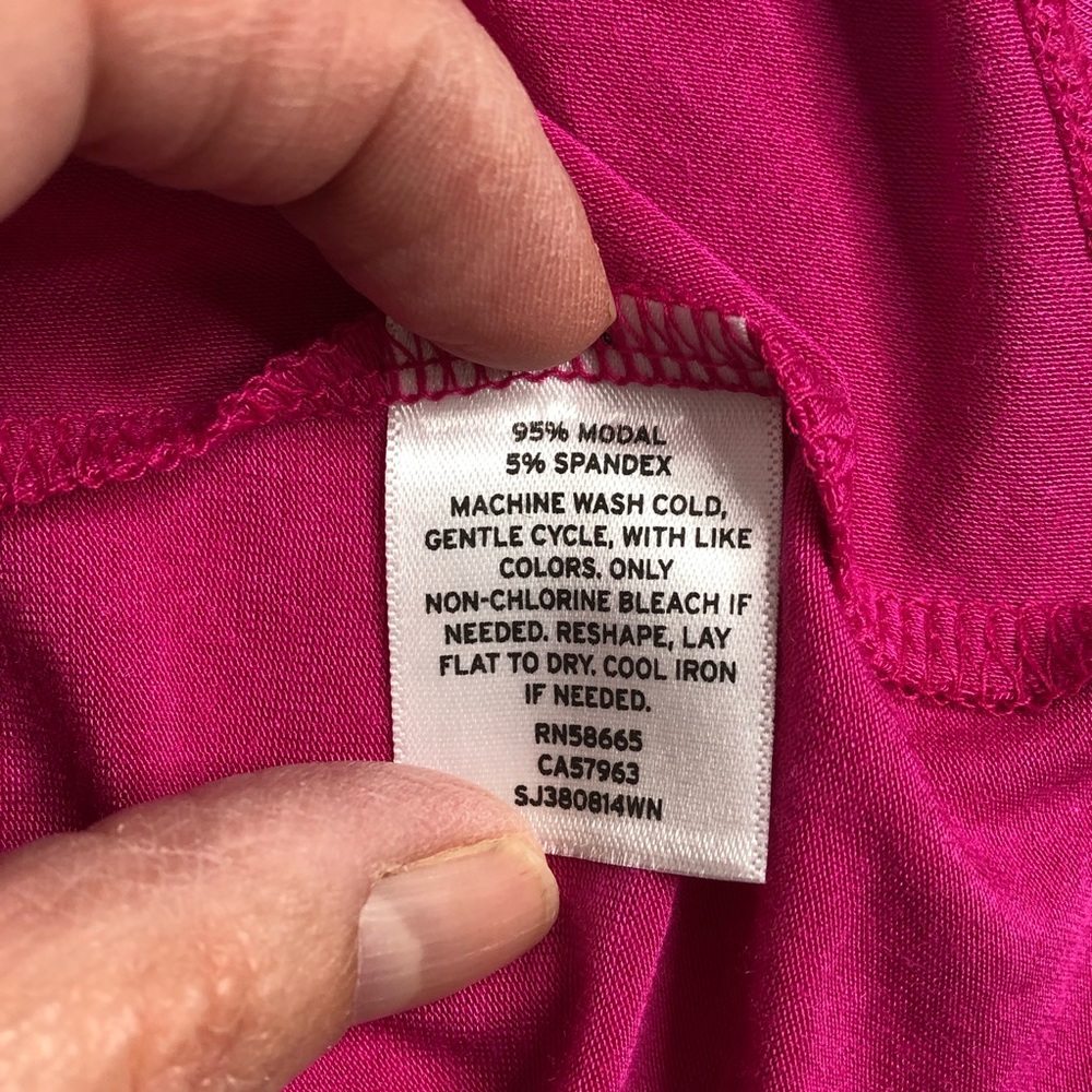Sejour Pink Berry Knot Hem Sleeveless Top 2X NWT - Picture 4 of 6
